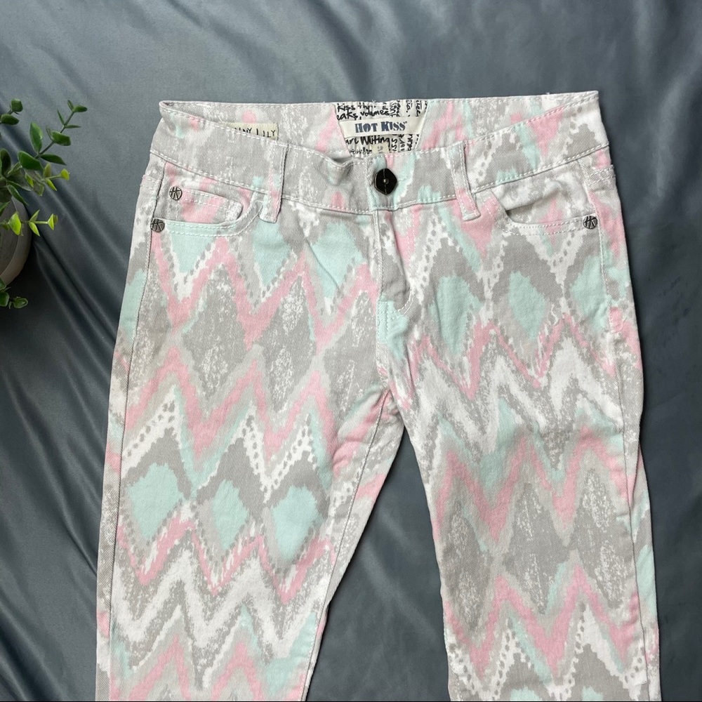 🖤 Pastel Chevron Skinny Lily Jeans - Picture 2 of 7